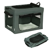 Trasportino per Cani e Gatti con Cuscino ¨C zephmum ¨C Grigio 60x42x42 cm