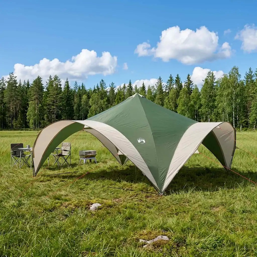 Tenda Party Verde 400 x 400 x 320 cm Poliestere e Acciaio 42028615