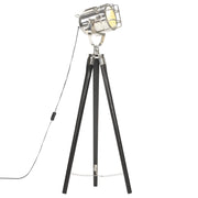 Lampada a Treppiede a Pavimento Nera in Legno di Mango 97 cm cod mxl 60964