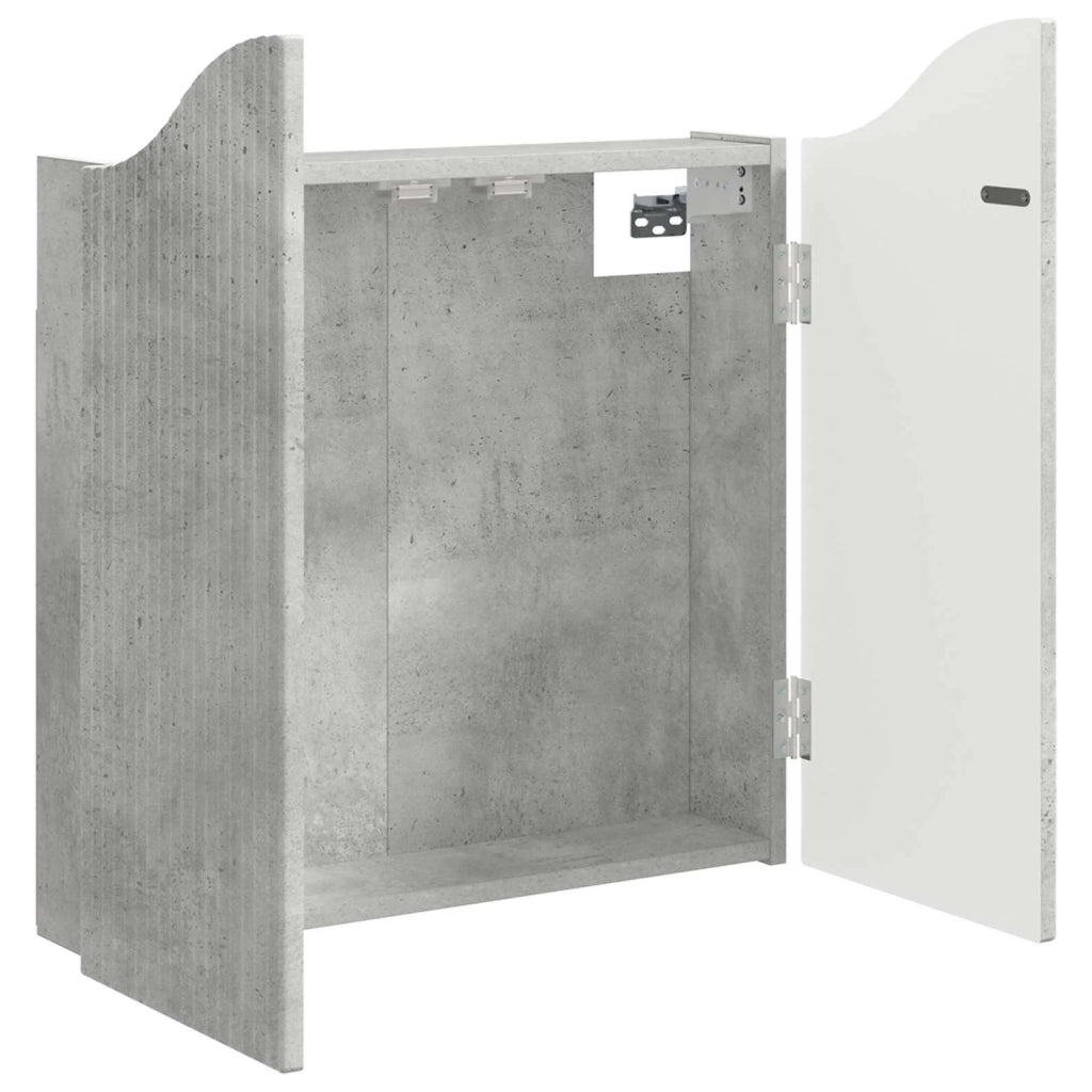 Armadio per Dartboard Grigio Cemento 56 x 12 x 63 cm 8006654