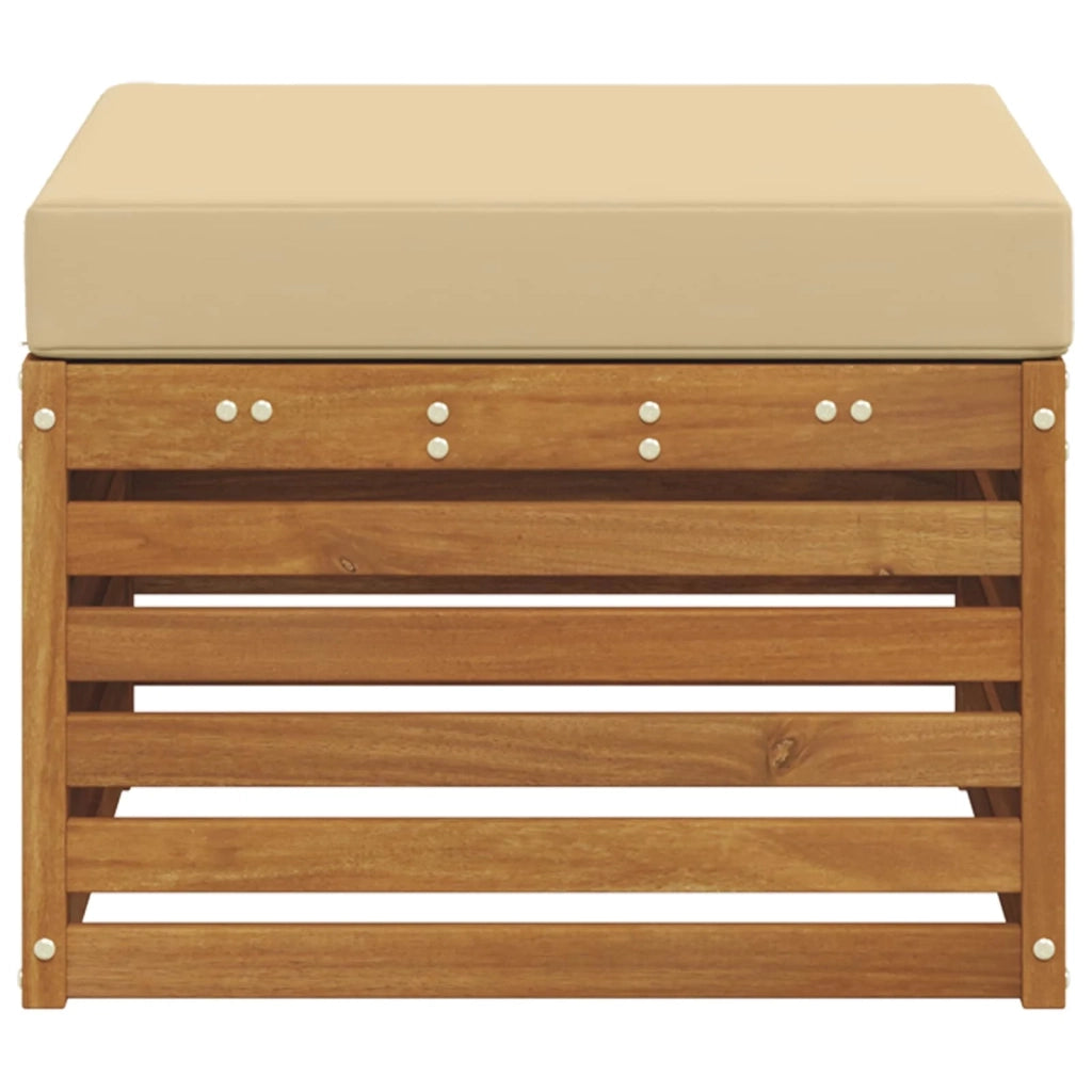 Poggiapiedi da Esterno Legno di Acacia Massello Naturale CFW5320901