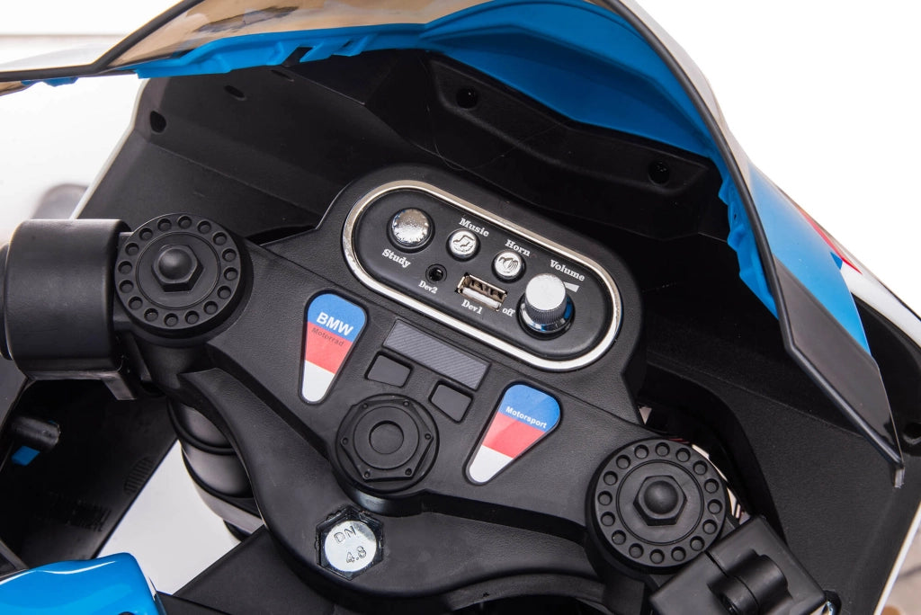 Moto Elettrica per Bambini 12V con Licenza BMW HP4 Race Blu