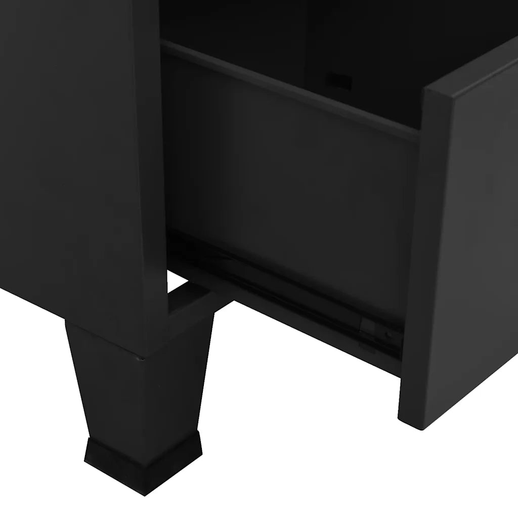 Armadio Classificatore Industriale Nero 70x40x115 cm in Metallo CFW5147880