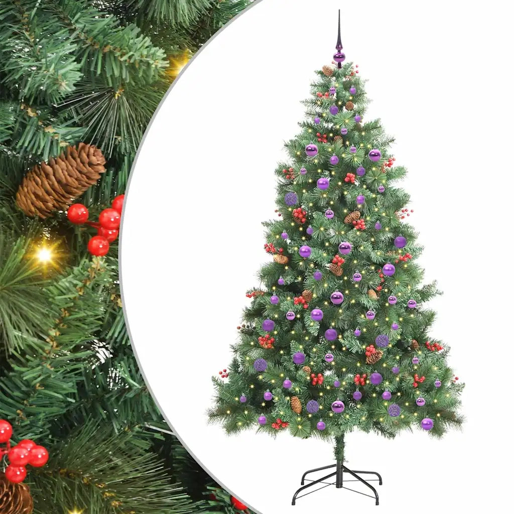 Albero di Natale artificiale Verde 210 cm PVC e Metallo 3395149