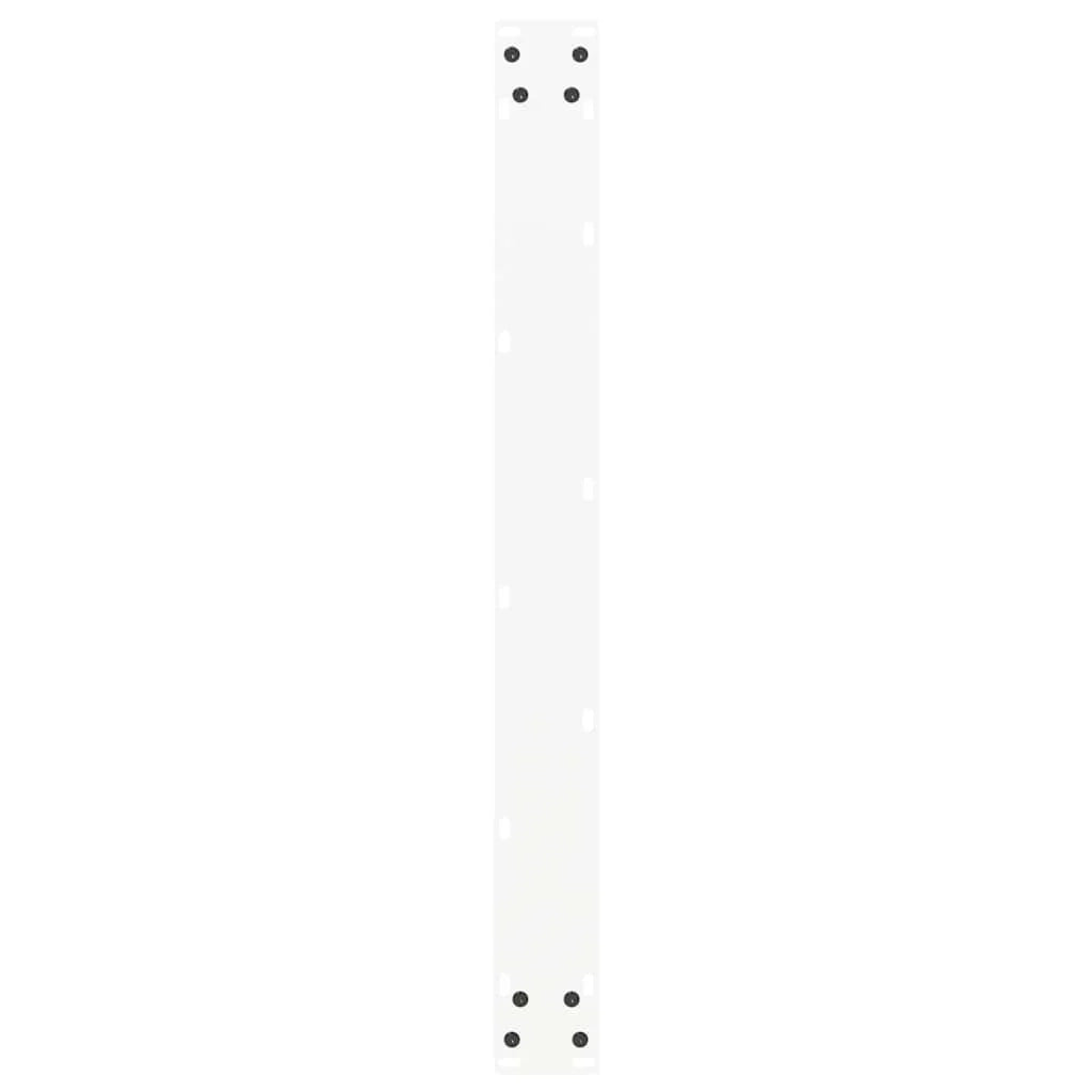 Set di 2 gambe regolabili per tavolo da pranzo a forma di U 80 x 72 cm design moderno acciaio bianco 02_0057429