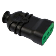 PRESA ALTA RESISTENZA 'HI-PRO' 2P+T 10A - colore nero  - FANTON