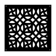 CANTERBURY - Pannello in PVC traforato - Parasole Misura: 98x98 cm, Colore: nero