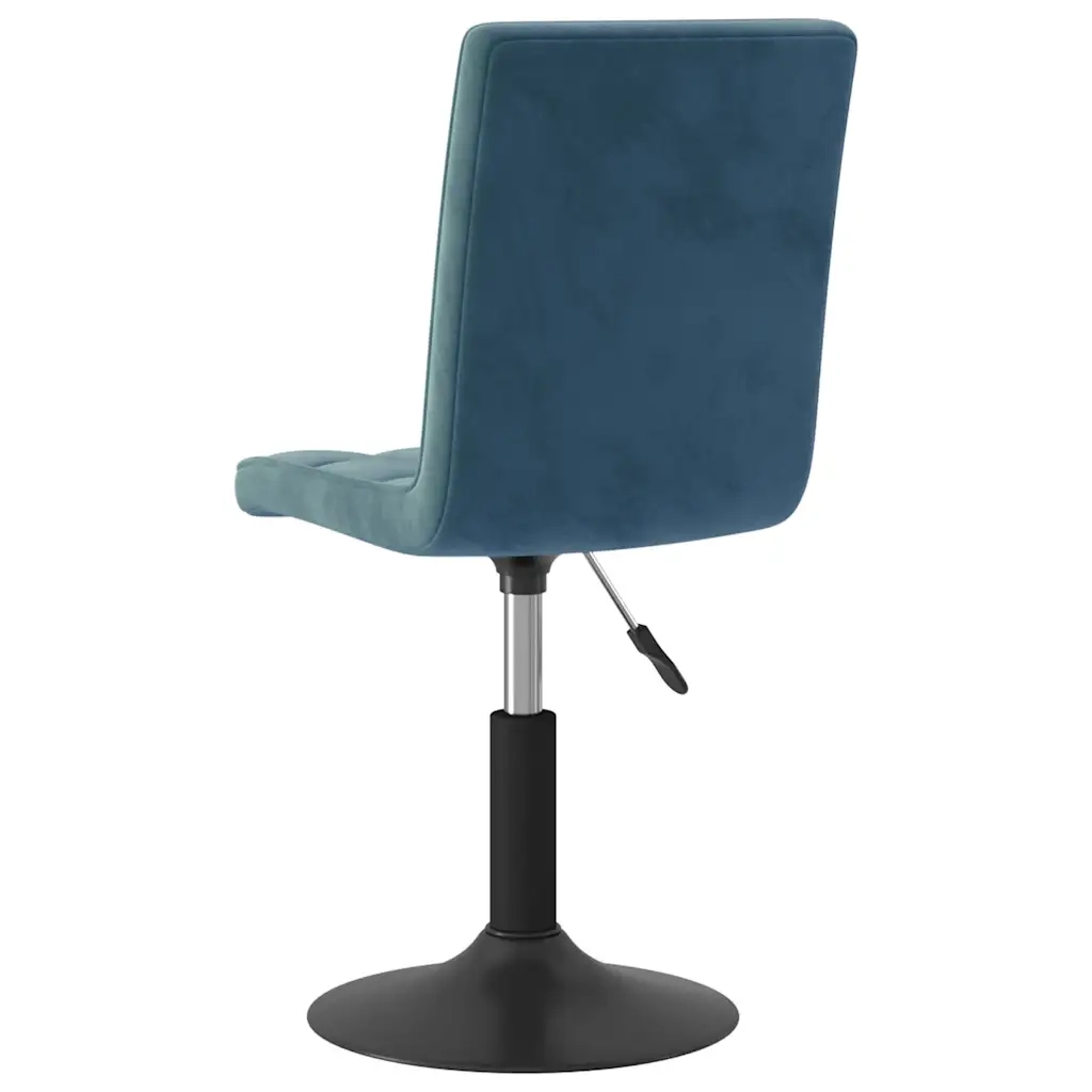 Sedie da Pranzo Girevoli 2 pz Blu in Velluto 335745