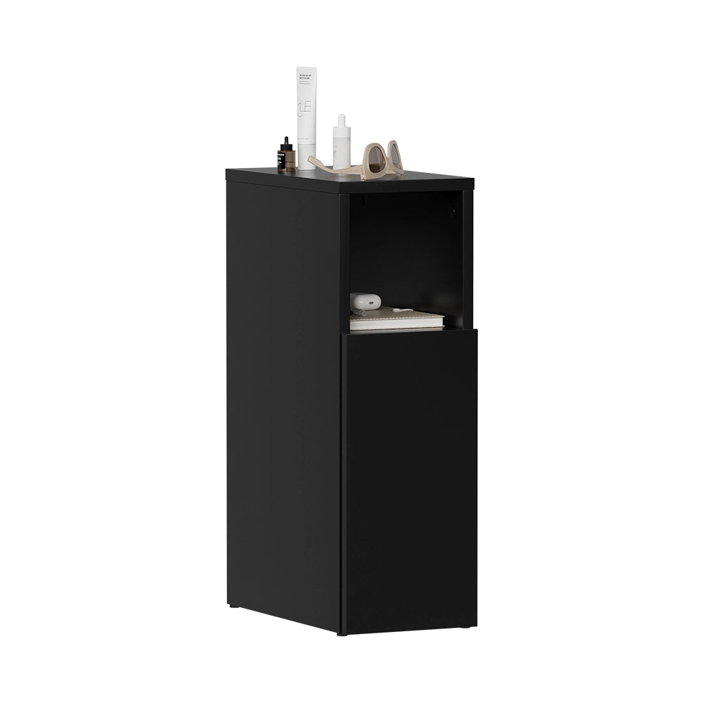 Vicco Comodino camera da letto Nero 20 x 59.5 cm con 1 porta