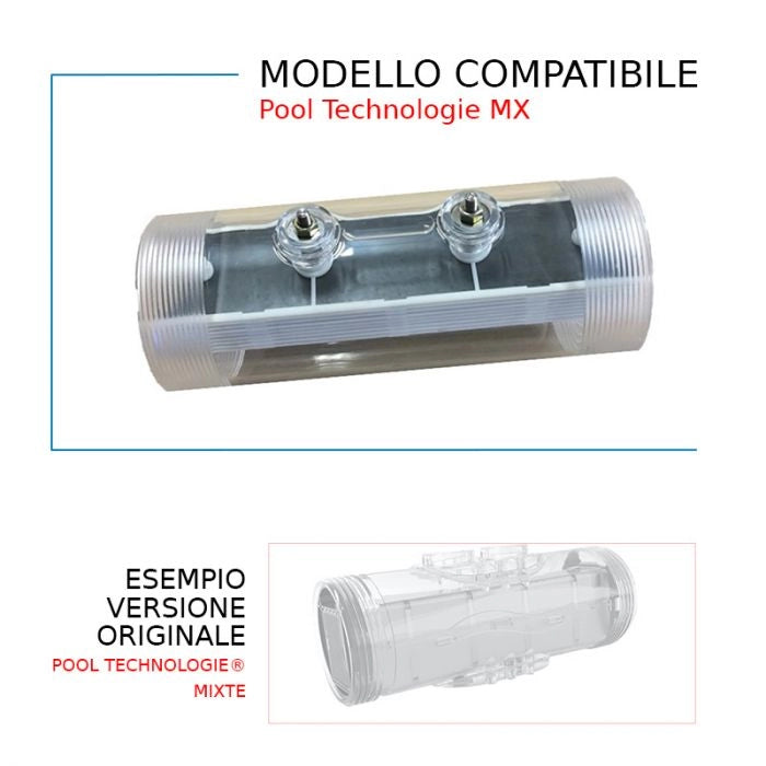 Cella Elettrolitica Compatibile Per Sterilizzatore A Sale Pool Technologie Mx-7p