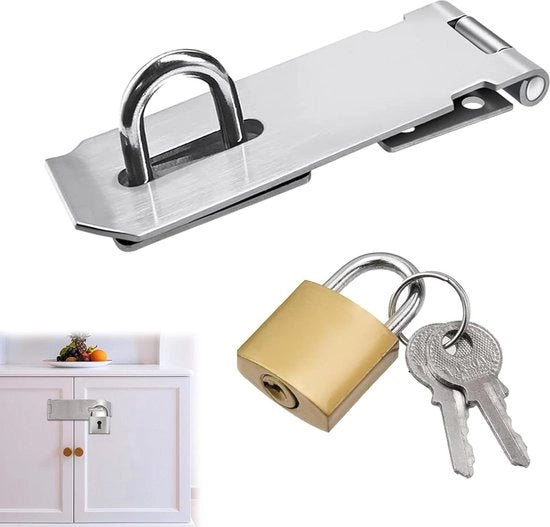 Contenitore con Chiusura a Viti - Cassetta in Acciaio Inossidabile - Chiave - Finestra di Giardino - Armadio da Camera da Letto - Porta Caricamento .