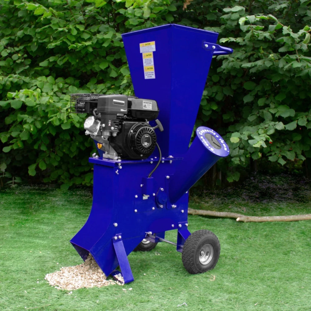 Tritatutto a benzina 7HP Trituratore da giardino Decespugliatore per uso intensivo Tritatura di legno