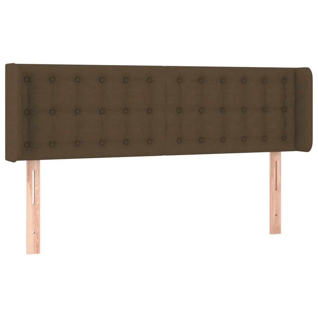 Testiera a LED Marrone Scuro 147x16x78/88 cm in Tessuto cod mxl 52498