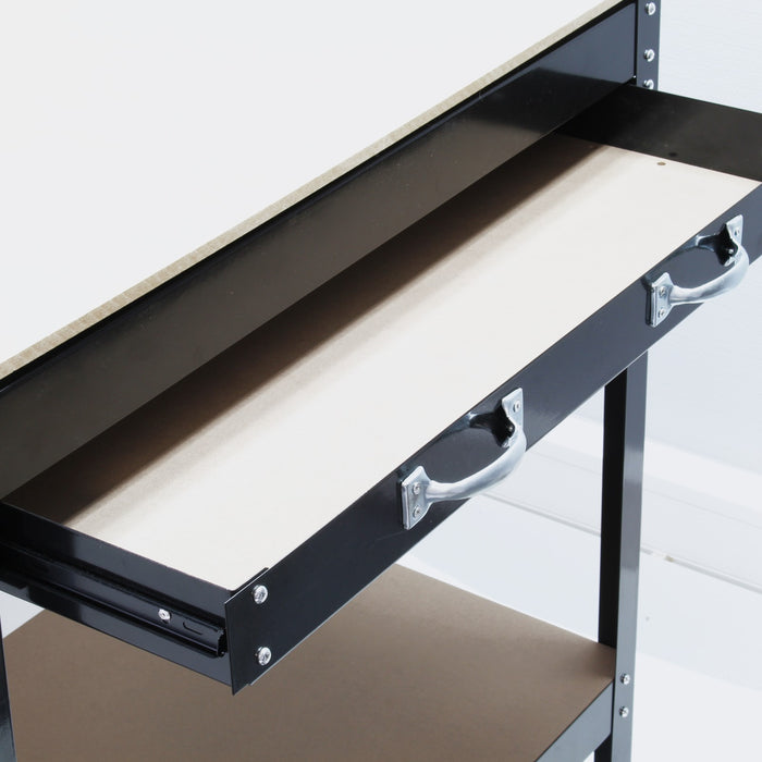 Banco da lavoro 800x500x1400mm Tavolo da officina con parete forata