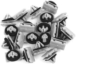 Viti a clip per pannelli - 20 pezzi - fissaggio in plastica - compatibile con Jeep Cherokee WK2 - codice articolo 68172491AA - duraturo - facile da installare - clip per pannelli