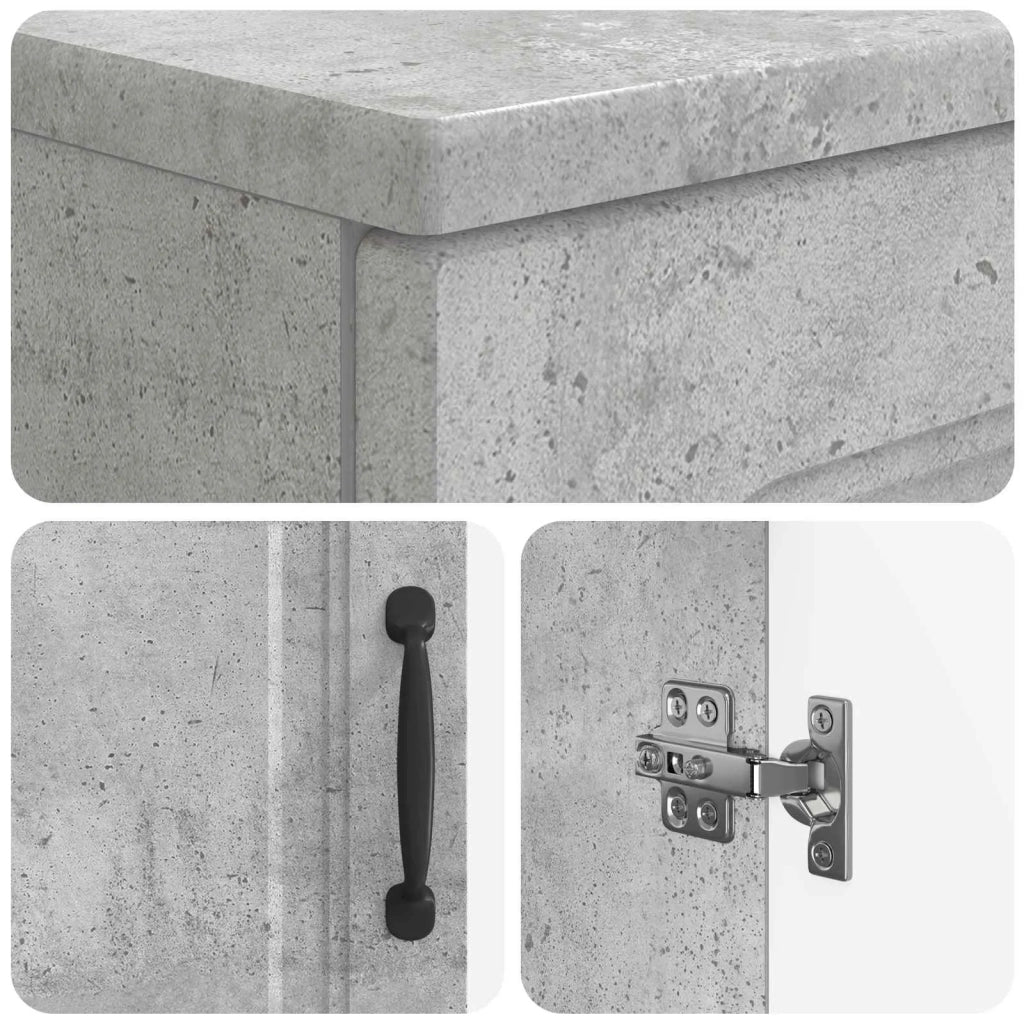 Armadio per Lavabo da Bagno UTRECHT Grigio Cemento 897668
