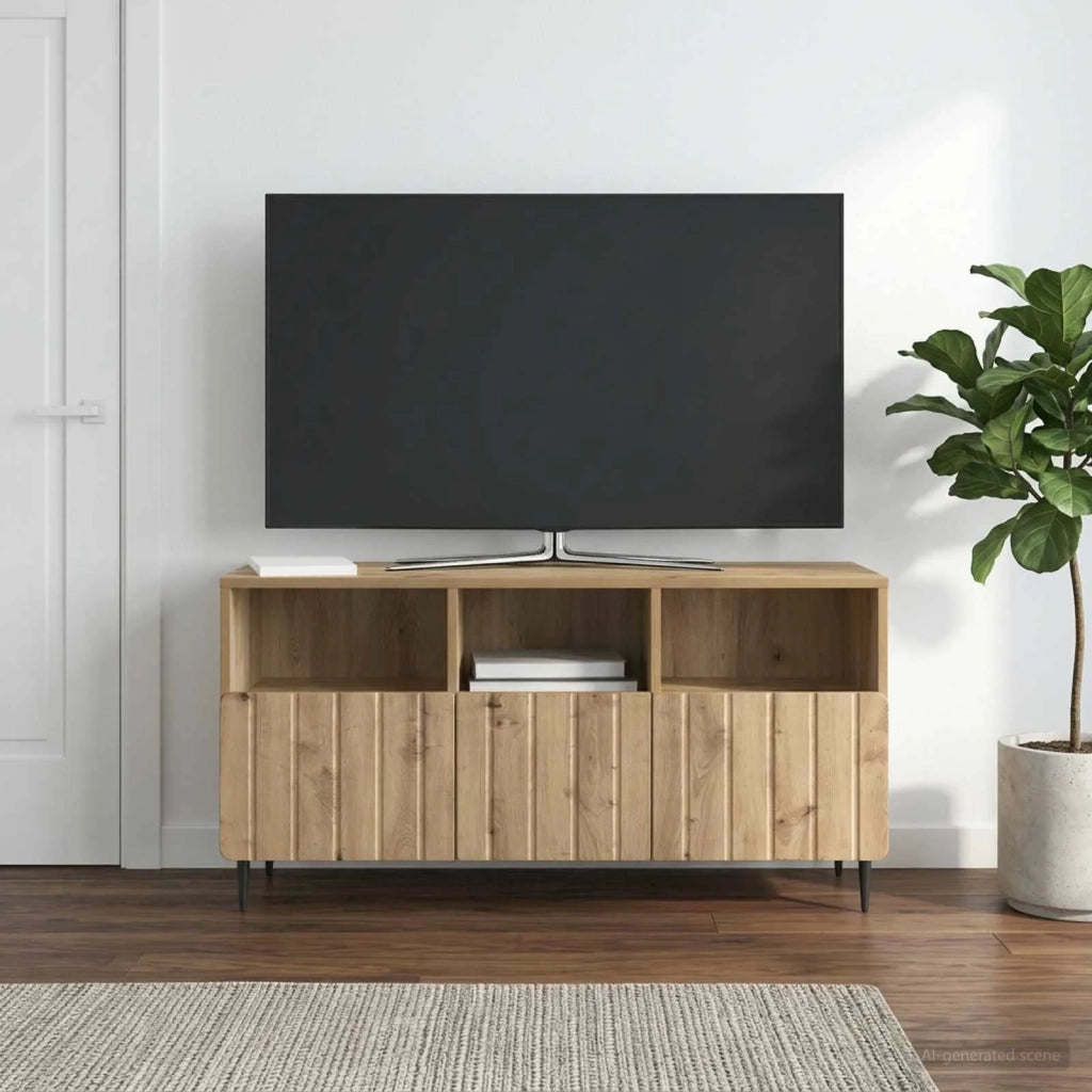 Mobile TV con cassetto Rovere Artigianale 102 x 34,5 x 50 cm 894454