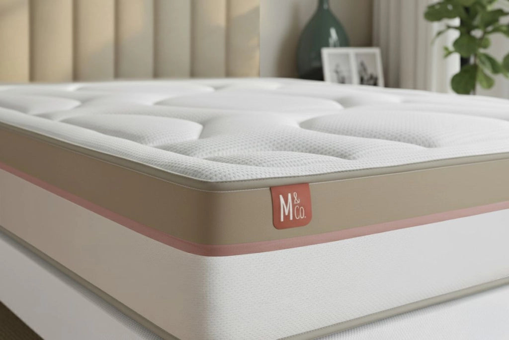 Pacchetto letto completo - Materasso 140x190cm + Box spring con doghe (kit) + 2 cuscini + Piumino - Le Cosy