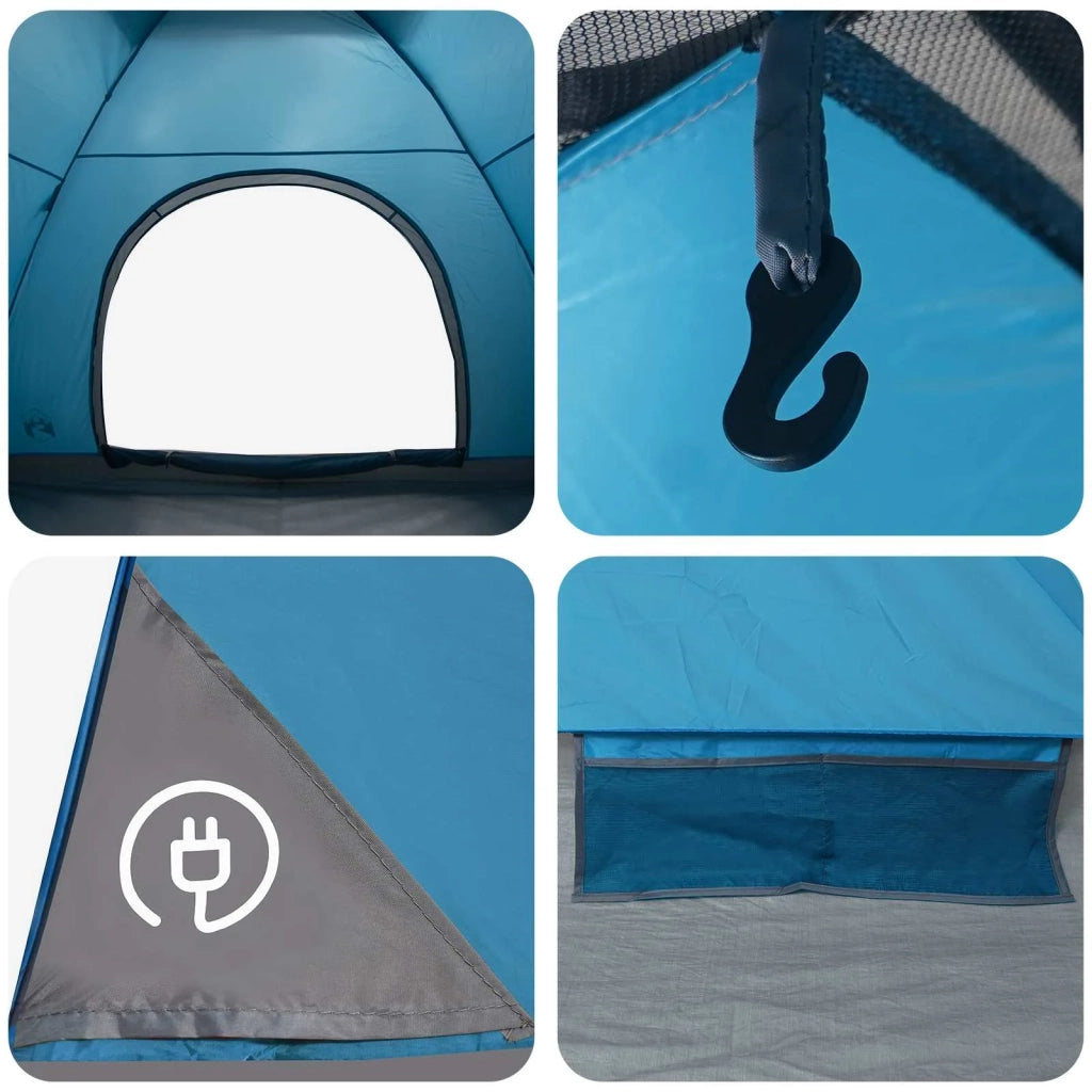 Tenda da campeggio con tetto Blu 275 x 215 x 125 cm 42028633