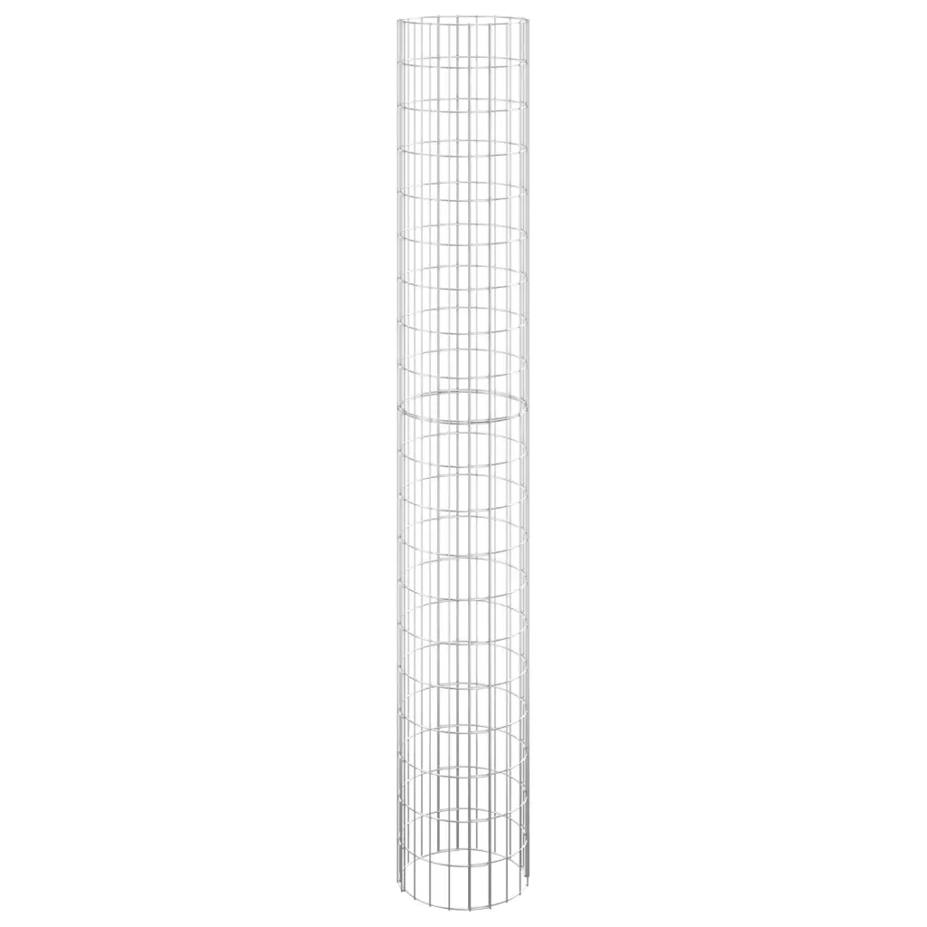 Palo Gabbione Circolare in Acciaio Zincato Ø30x200 cm 152014