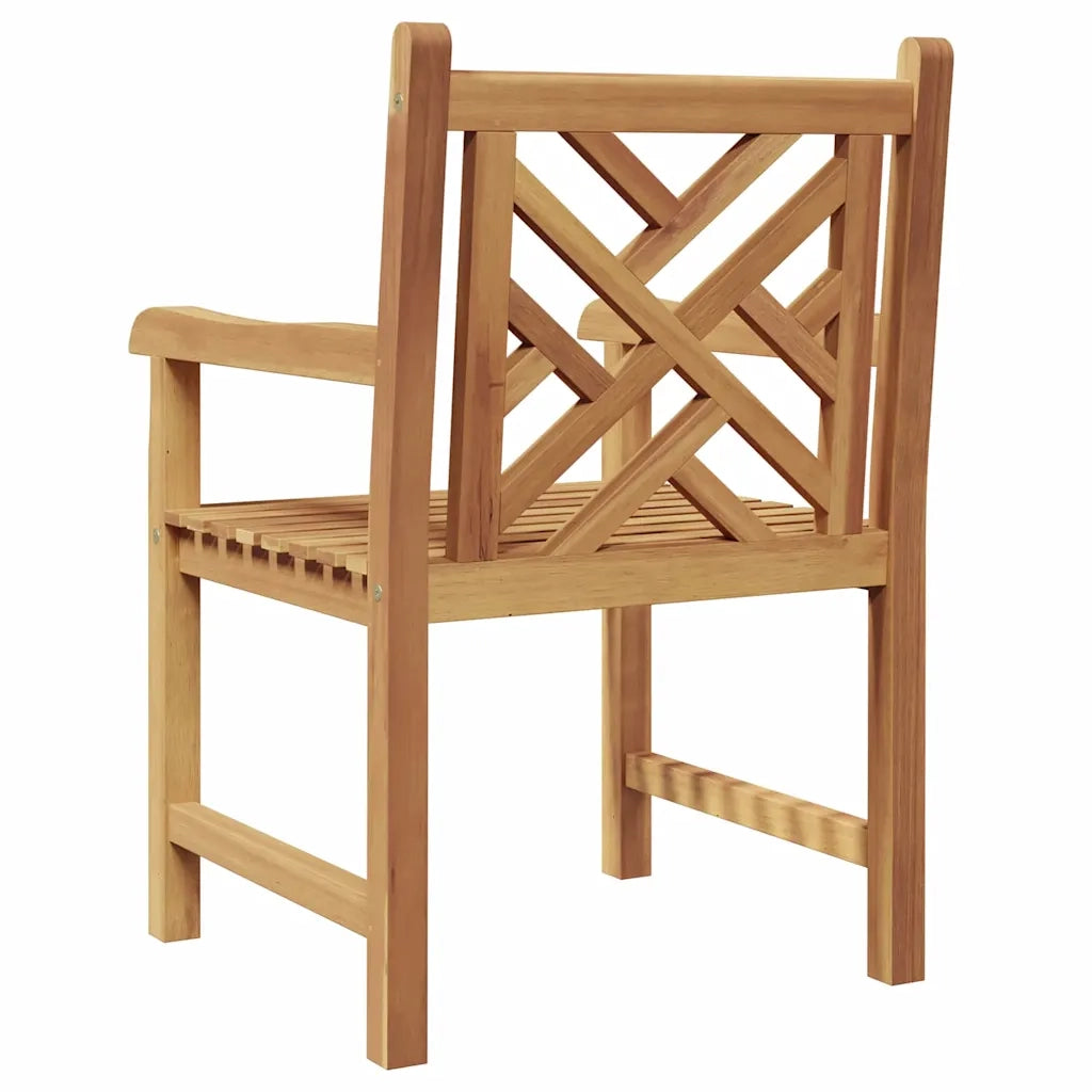 vidaXL Sedie da giardino 2 pcs Marrone 58 x 60 x 90 cm