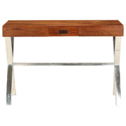 Libreria in Legno Acacia con Finitura Ambra 60x30x160 cm 245652