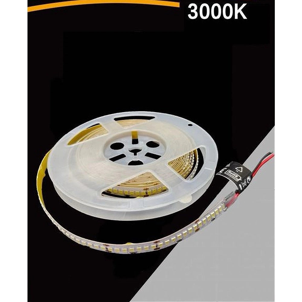 Trade Shop - Strip Striscia Led 5mt Dc 24v Smd 2835 Ip20 90w Luce 3000k 6500k 4000k Dc24v-240 - -bianco Caldo      -