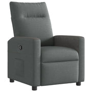 Poltrona | Sedia Relax reclinabile in tessuto grigio scuro