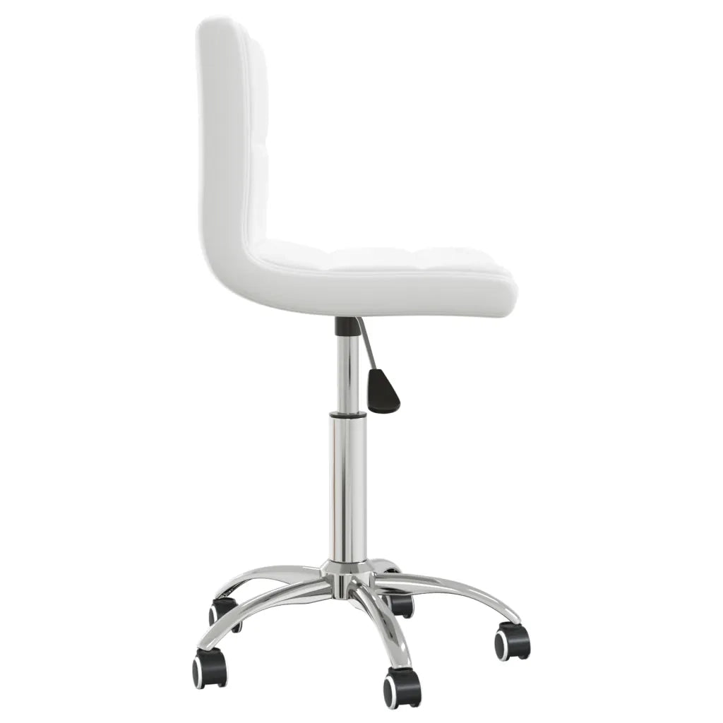 Sedia da Pranzo Girevole Bianca in Similpelle 3087561