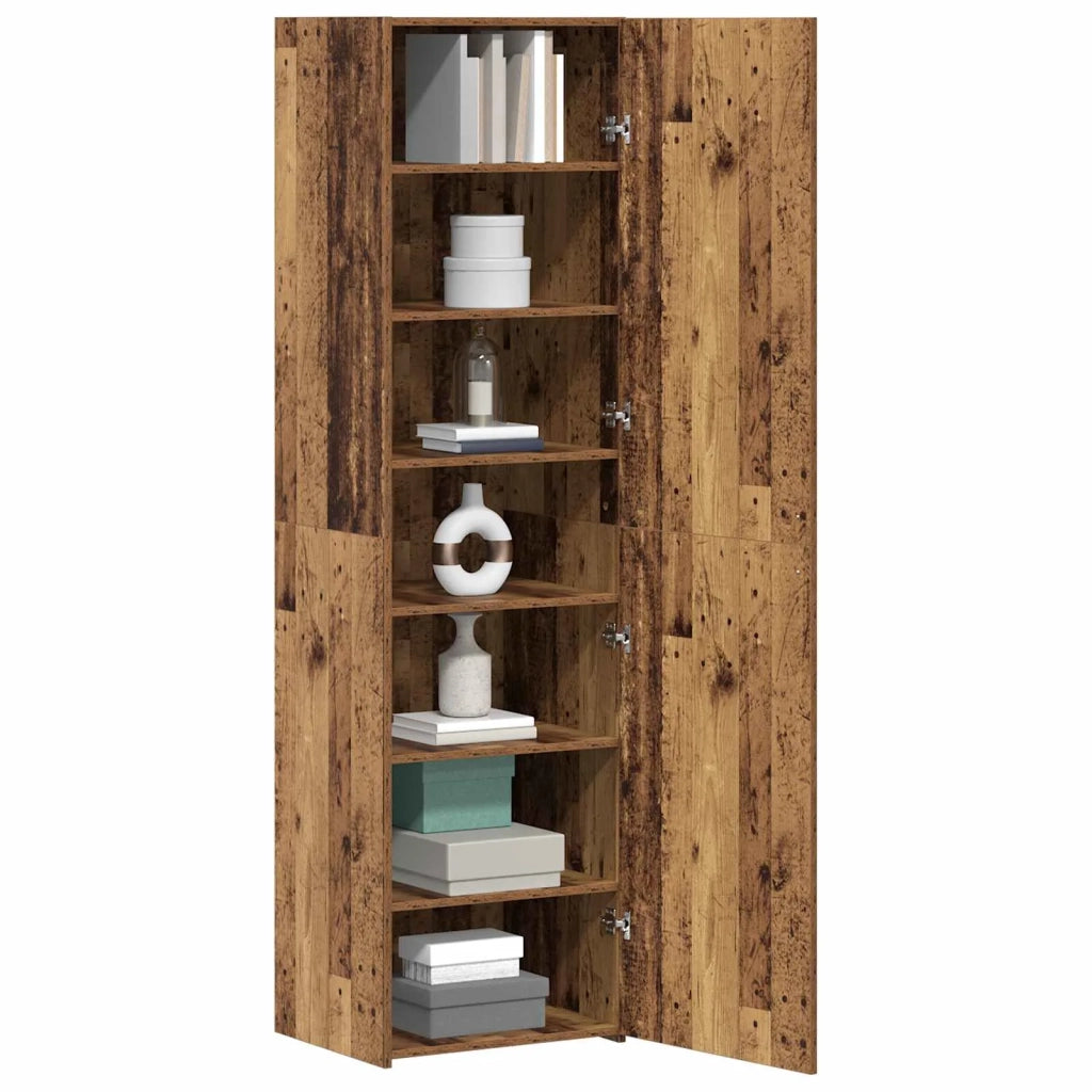 Credenza 2 pz | Madia | Buffet da pranzo | Armadio da pranzo Legno vecchio 50 x 42,5 x 185 cm