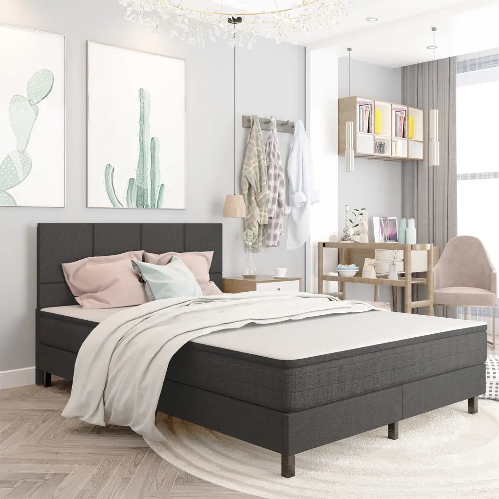 Testiera | Testata Letto Grigio Scuro in Tessuto 140x200 cm