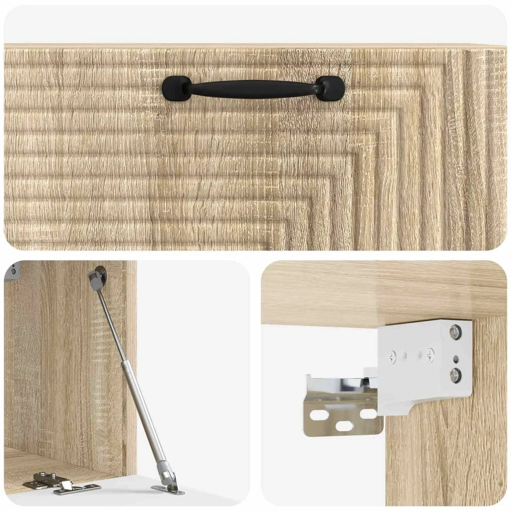 Mobile Porta TV da Muro Rovere Sonoma 78,5 x 31 x 30 cm 898717