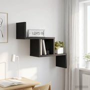 Scaffale da parete Rovere Nero 48 x 15 x 42 cm 8012237