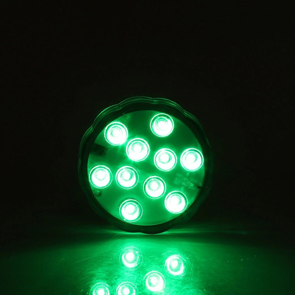LAMPADA 10 LED LUCE CON TELECOMANDO ACQUARIO SOMMERGIBILE RGB IP65 IMPERMEABILE - Driwei