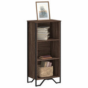 Libreria-Scaffale per Libri-Mobile di Stoccaggio Rovere Marrone 50x31x106 cm in Legno Multistrato
