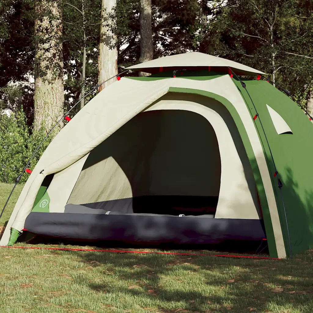 Tenda a Cupola da Campeggio 4 Persone-Tenda per Escursionismo Verde a Rilascio Rapido 474316