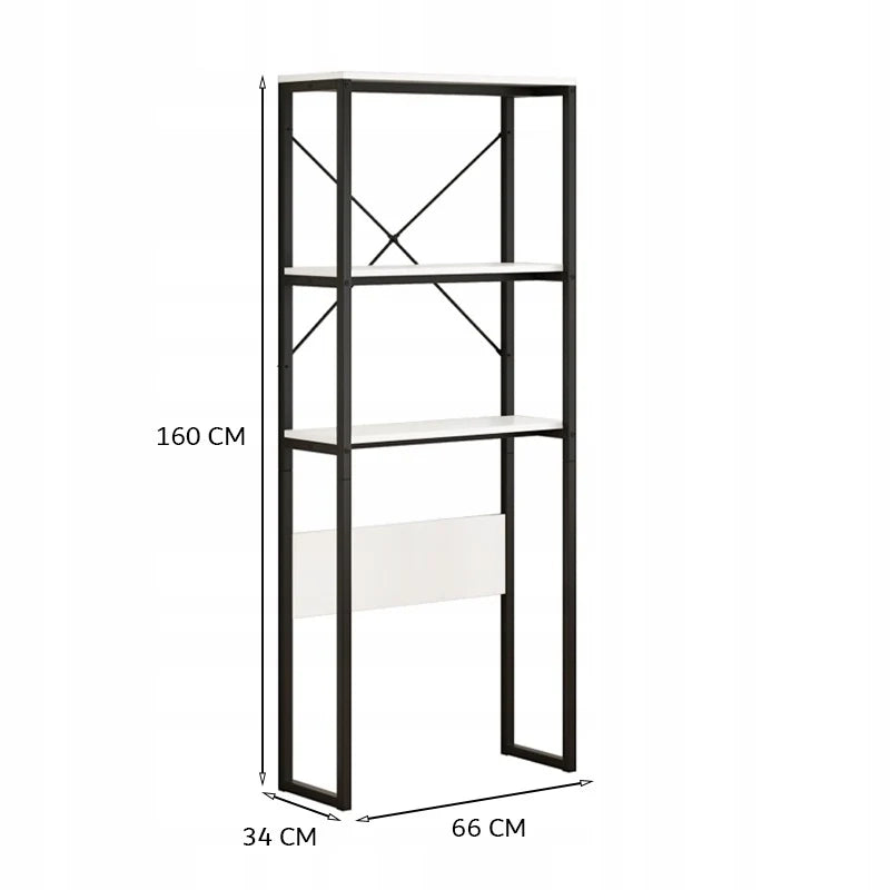 Libreria, marrone 66x34x160 cm