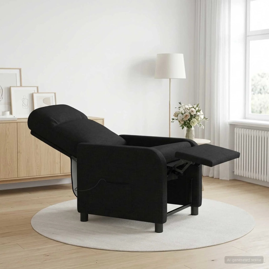 Divano Sedia-Poltrona Massaggiante Nero Tessuto 153781