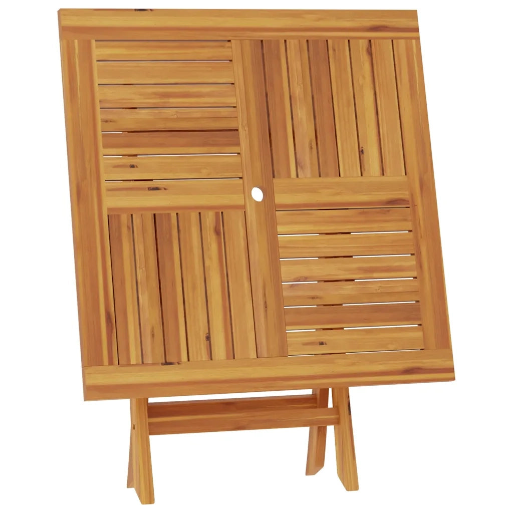 Tavolo da Giardino Pieghevole 85x85x76cm Legno Massello di Teak 47419