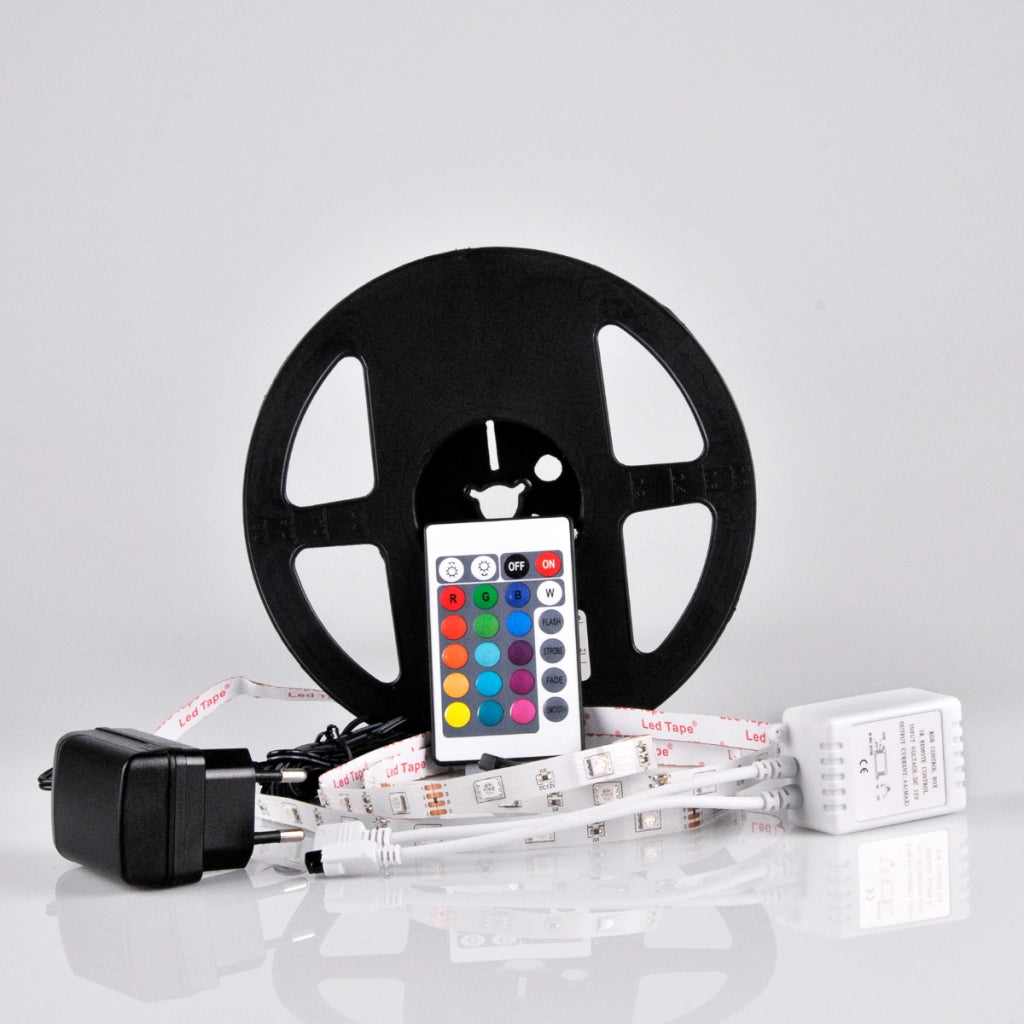 Kit Striscia LED RGB 5m 18W IP20 telecomando Polux