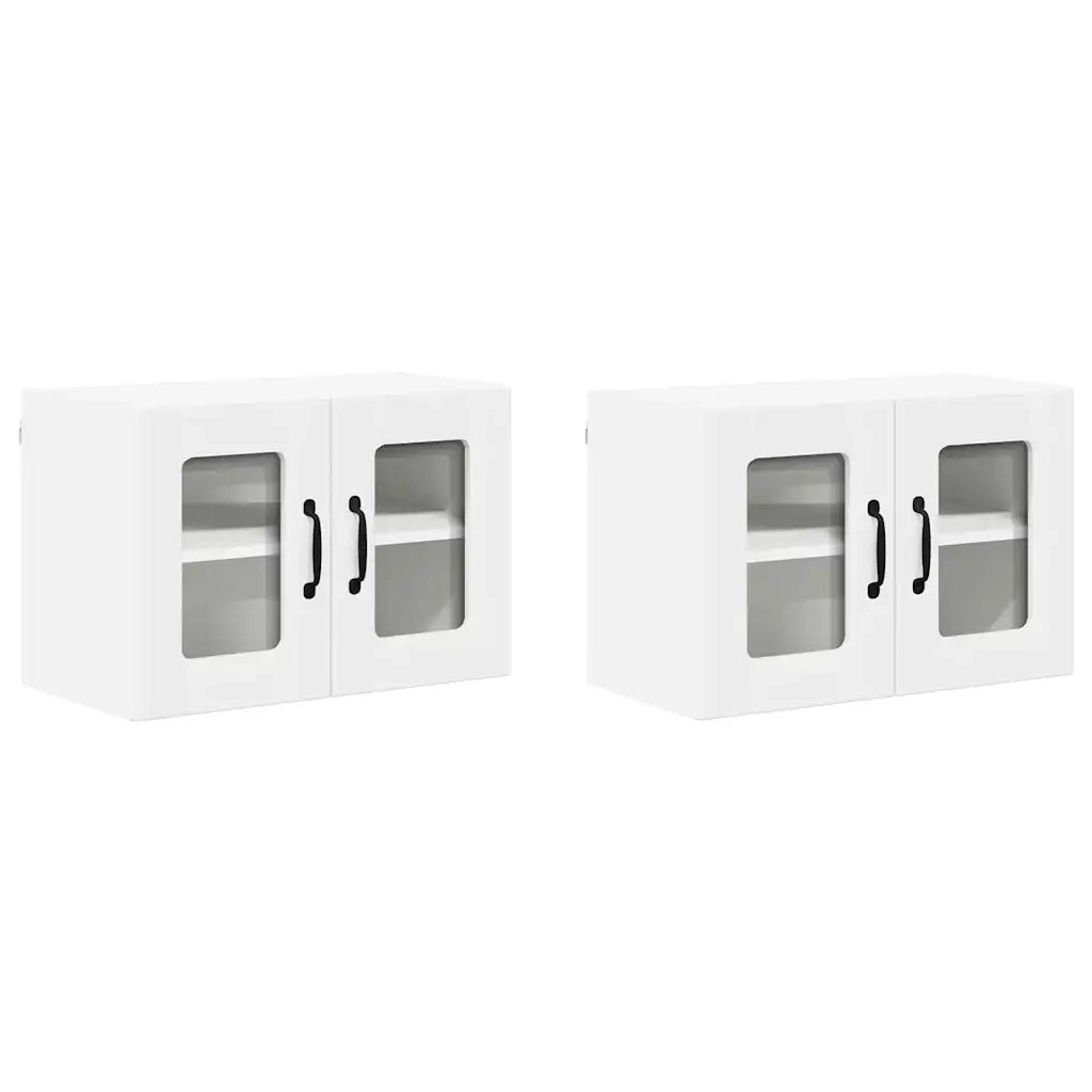 Mobile da cucina 2 pz-Set di 2 Armadio da cucina Bianco 60 x 31 x 40 cm Legno multistrato 989908