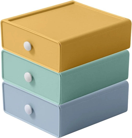 Scatole di archiviazione estraibili, per ufficio, organizzatore di scrivania con carrello, desktop, torre di archiviazione per ufficio, per scrivanie, tavoli da lavoro, bagni, cucine