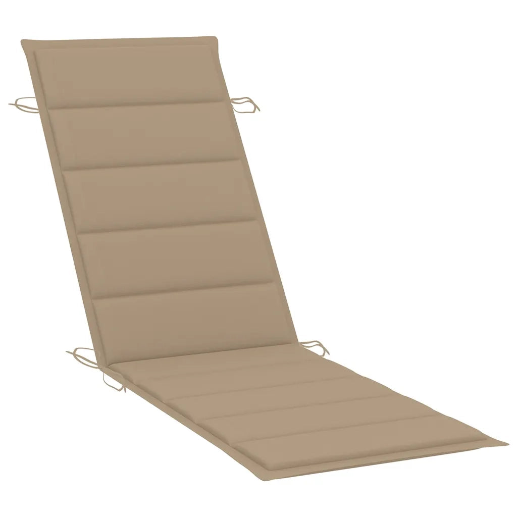 Sdraio 2 pz con Cuscini in Legno Massello di Acacia cod mxl 75539