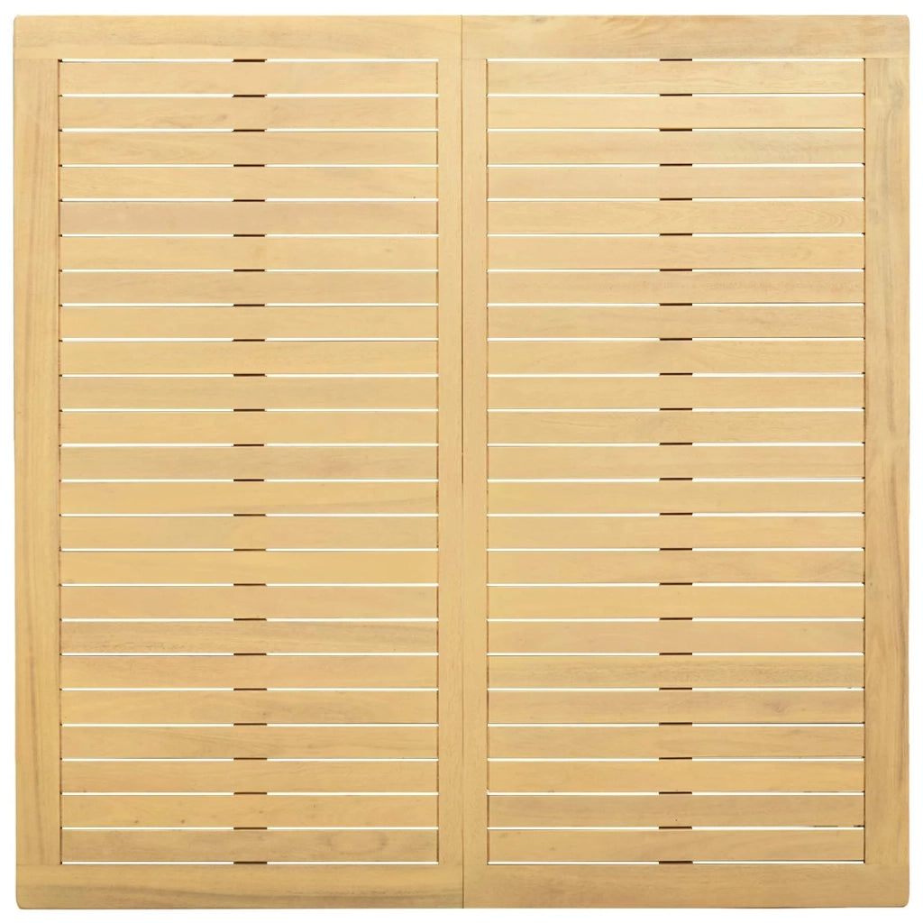 Tavolino da salotto Acacia chiaro 110 x 110 x 45 cm