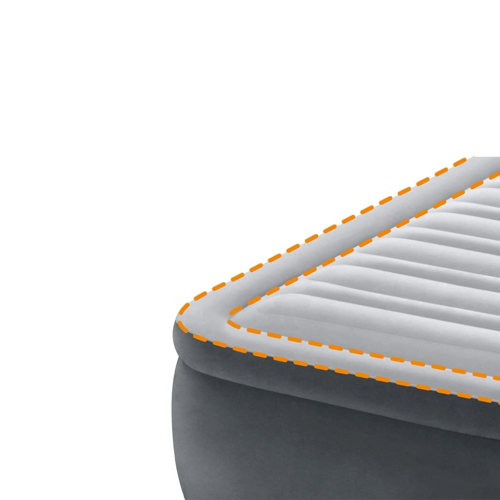 Intex 64414ND Materasso Dura-Beam Comfort Plush Elevated Matrimoniale 152x203x46 cm Matrimoniale Versione 2023