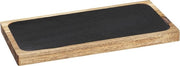 Piatto da servire, tavolo da cucina in legno di acacia Piatto da servizio con piatto di lastre rimovibili, ideale per servire, 30 x 2 x 15 cm (B x H x D)