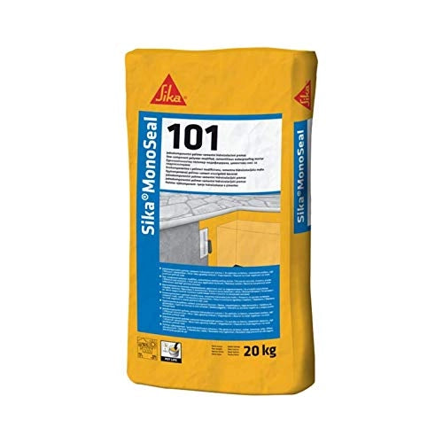 Sika Monoseal-101 Kg. 20 Bianco. Malta Impermeabilizzante Monocomponente Ad Azione Osmotica