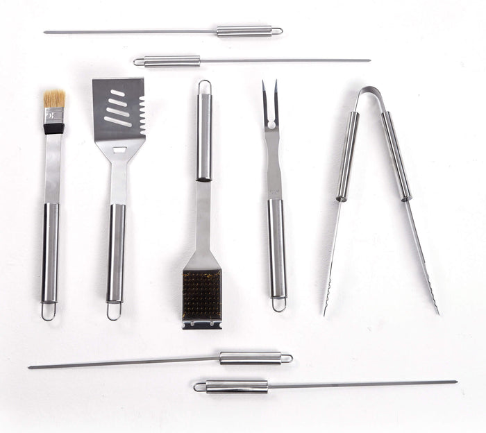 Set 11 Utensili Accessori per Barbecue con Valigetta