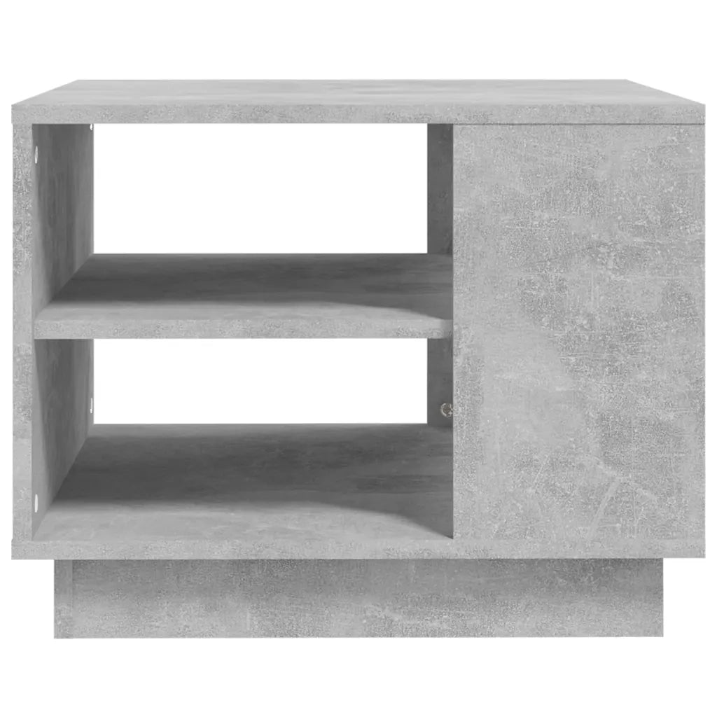 Tavolino da Salotto Grigio Cemento 55x55x43 cm in Truciolato 810293