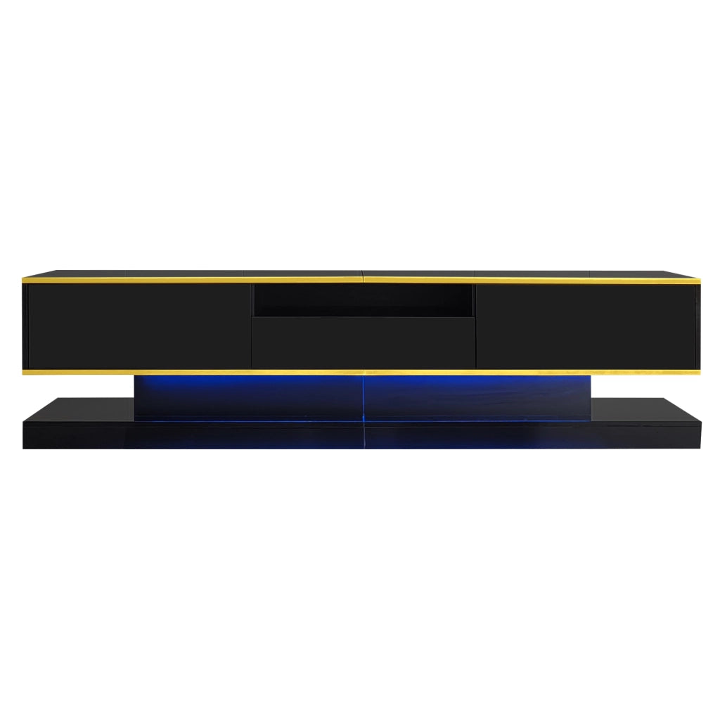 Mobile TV con LED e Cassetti ¨C MINIMAL ¨C Bianco Lucido 180x38x45 cm
